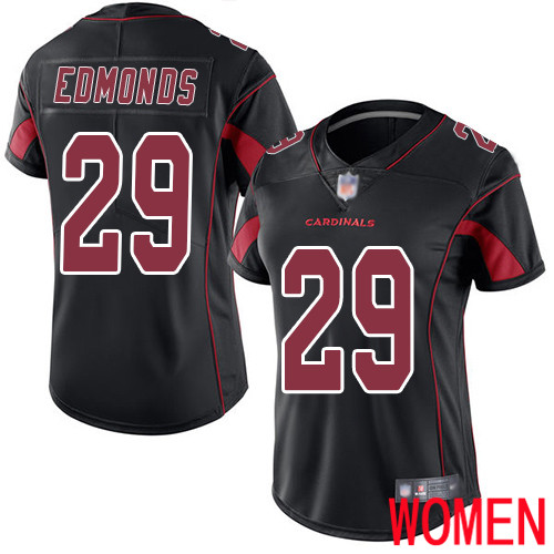 Arizona Cardinals Limited Black Women Chase Edmonds Jersey NFL Football #29 Rush Vapor Untouchable